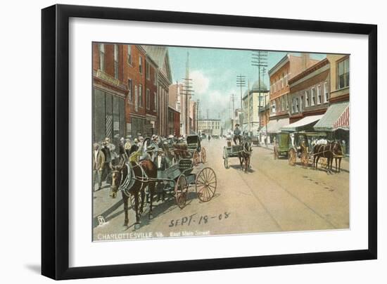 East Main Street, Charlottesville, Virginia-null-Framed Art Print