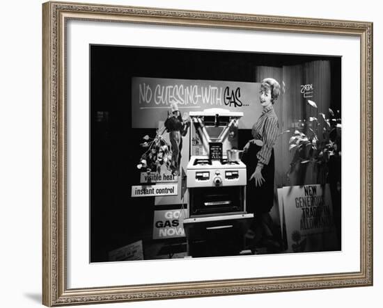 East Midlands Gas Board Shop Window Display, Sheffield, South Yorkshire, 1961-Michael Walters-Framed Photographic Print