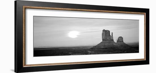 East Mitten and West Mitten Buttes at Sunset, Monument Valley, Utah, USA-null-Framed Photographic Print