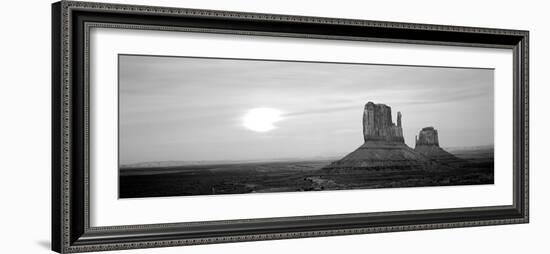 East Mitten and West Mitten Buttes at Sunset, Monument Valley, Utah, USA-null-Framed Photographic Print