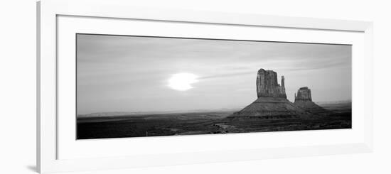 East Mitten and West Mitten Buttes at Sunset, Monument Valley, Utah, USA-null-Framed Photographic Print