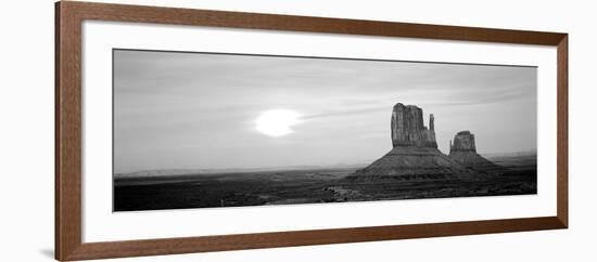 East Mitten and West Mitten Buttes at Sunset, Monument Valley, Utah, USA-null-Framed Photographic Print