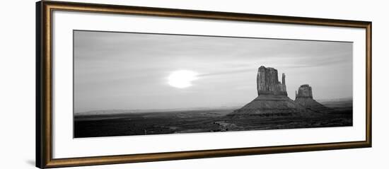 East Mitten and West Mitten Buttes at Sunset, Monument Valley, Utah, USA-null-Framed Photographic Print