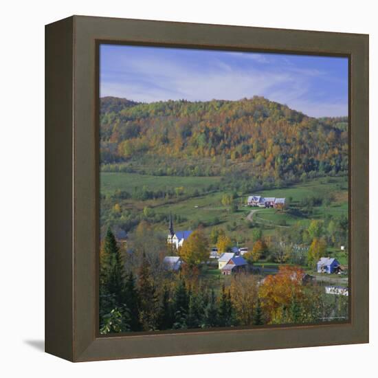 East Orange Village, Vermont, New England, USA-Roy Rainford-Framed Premier Image Canvas