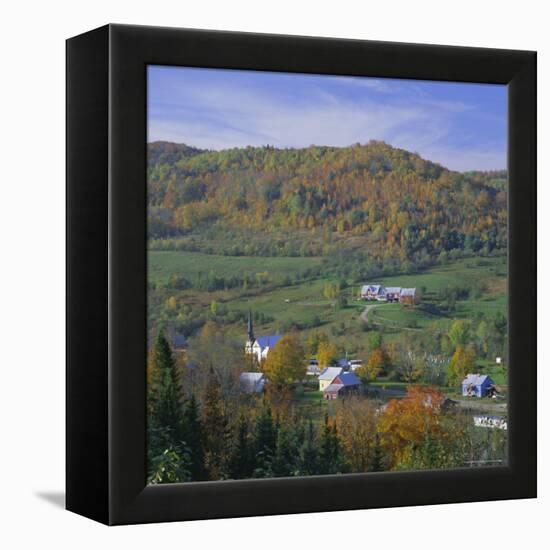 East Orange Village, Vermont, New England, USA-Roy Rainford-Framed Premier Image Canvas