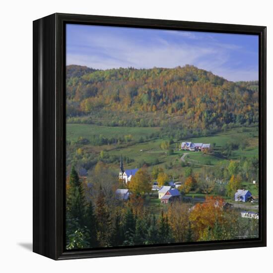 East Orange Village, Vermont, New England, USA-Roy Rainford-Framed Premier Image Canvas