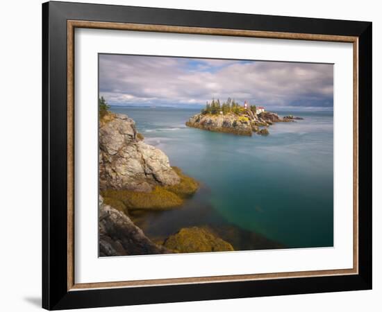 East Quoddy (Head Harbour) Lighthouse, Campobello Island, New Brunswick, Canada, North America-Alan Copson-Framed Photographic Print