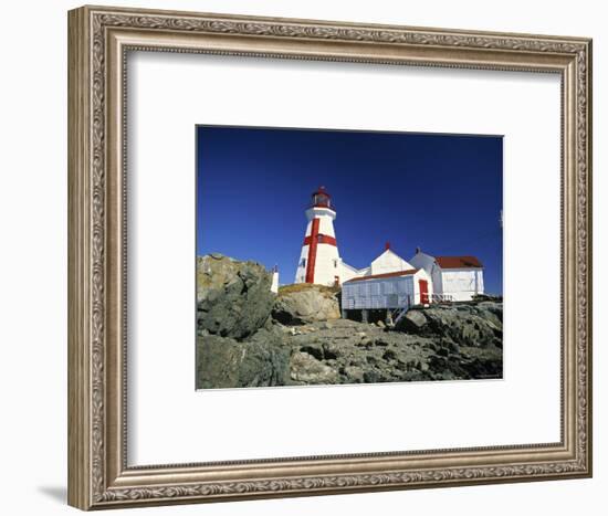 East Quoddy Head Lighthouse, Campobello Island, New Brunswick, Canada-Walter Bibikow-Framed Photographic Print