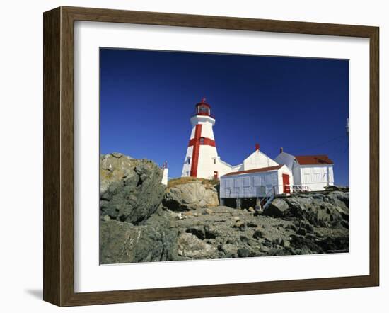 East Quoddy Head Lighthouse, Campobello Island, New Brunswick, Canada-Walter Bibikow-Framed Photographic Print