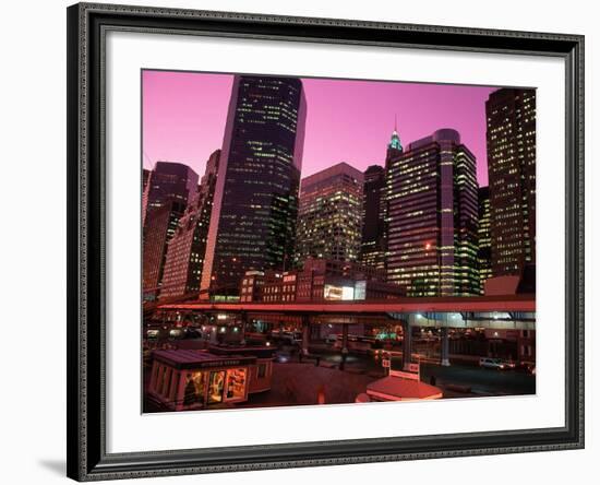 East River Drive at Night, NYC, NY-Rudi Von Briel-Framed Photographic Print