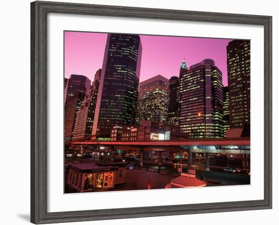 East River Drive at Night, NYC, NY-Rudi Von Briel-Framed Photographic Print