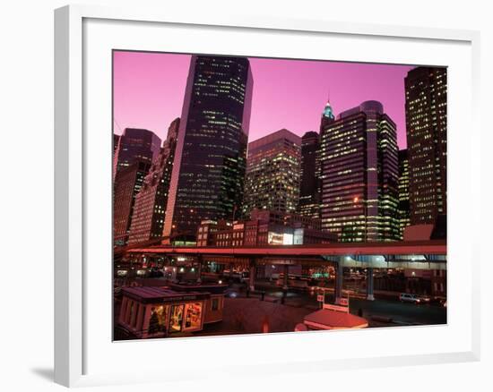 East River Drive at Night, NYC, NY-Rudi Von Briel-Framed Photographic Print