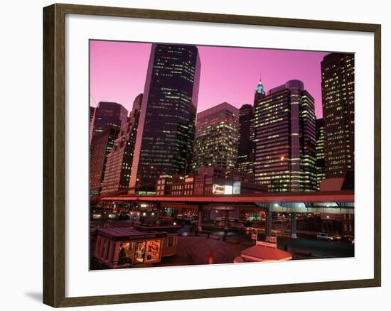 East River Drive at Night, NYC, NY-Rudi Von Briel-Framed Photographic Print