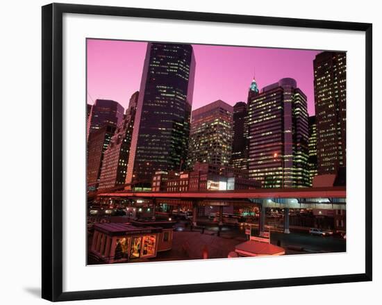 East River Drive at Night, NYC, NY-Rudi Von Briel-Framed Photographic Print