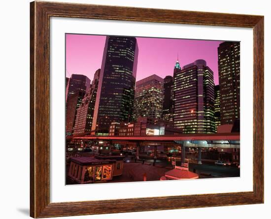 East River Drive at Night, NYC, NY-Rudi Von Briel-Framed Photographic Print