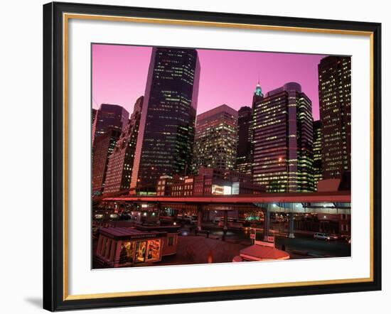 East River Drive at Night, NYC, NY-Rudi Von Briel-Framed Photographic Print