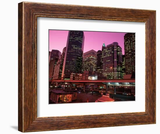 East River Drive at Night, NYC, NY-Rudi Von Briel-Framed Photographic Print