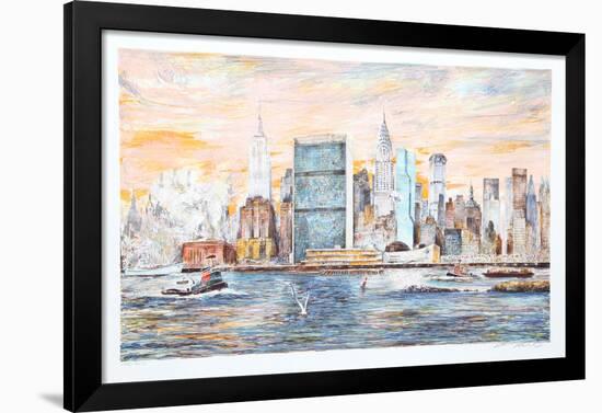 East River-Kamil Kubik-Framed Limited Edition