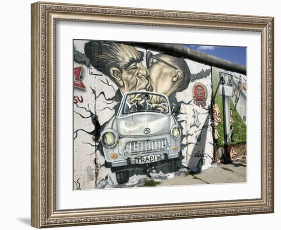 East Side Gallery, Berlin Wall Museum, Berlin, Germany, Europe-Hans Peter Merten-Framed Photographic Print