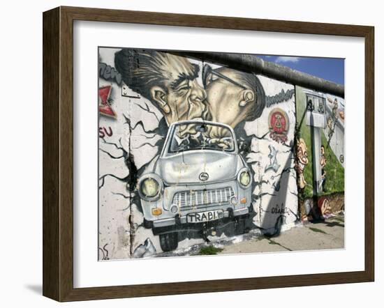 East Side Gallery, Berlin Wall Museum, Berlin, Germany, Europe-Hans Peter Merten-Framed Photographic Print