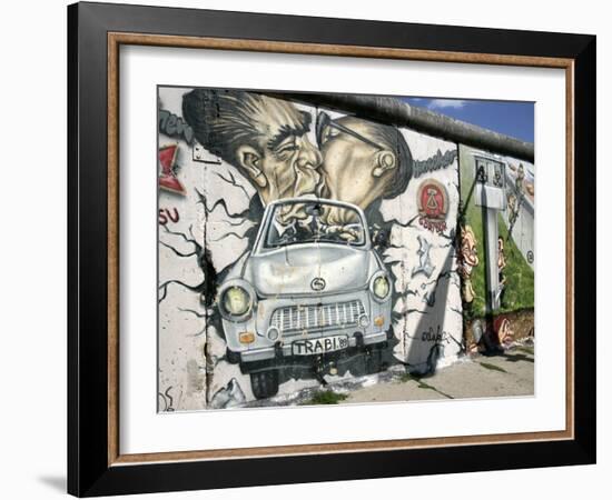 East Side Gallery, Berlin Wall Museum, Berlin, Germany, Europe-Hans Peter Merten-Framed Photographic Print