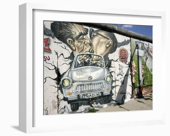 East Side Gallery, Berlin Wall Museum, Berlin, Germany, Europe-Hans Peter Merten-Framed Photographic Print