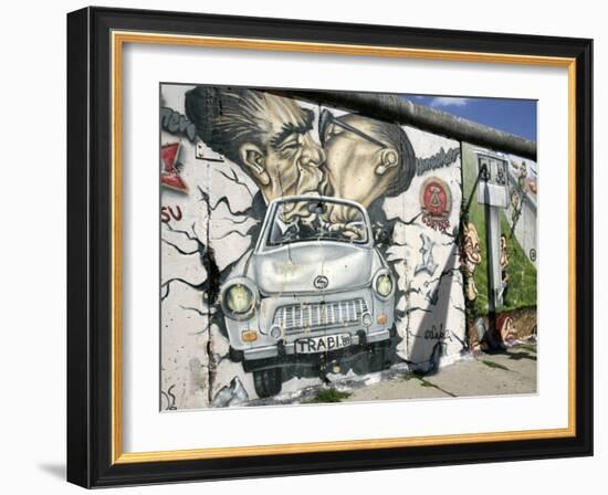 East Side Gallery, Berlin Wall Museum, Berlin, Germany, Europe-Hans Peter Merten-Framed Photographic Print