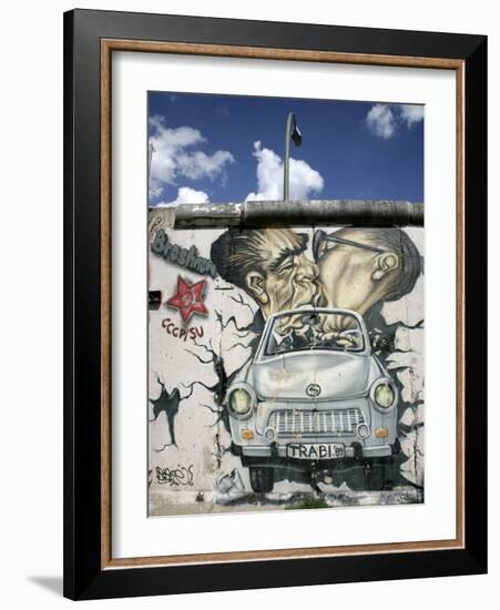 East Side Gallery, Berlin Wall Museum, Berlin, Germany, Europe-Hans Peter Merten-Framed Photographic Print