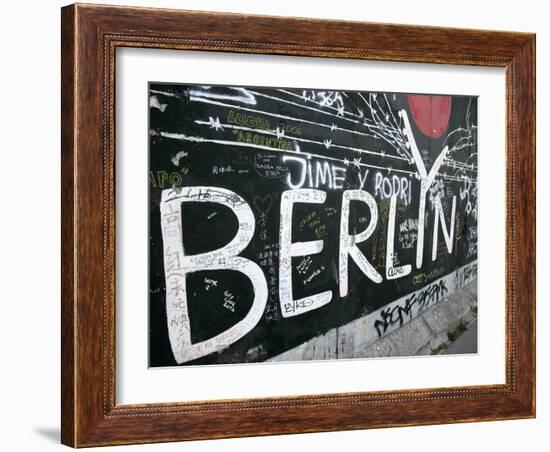 East Side Gallery, Berlin Wall Museum, Berlin, Germany, Europe-Hans Peter Merten-Framed Photographic Print