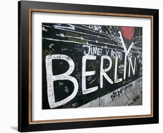 East Side Gallery, Berlin Wall Museum, Berlin, Germany, Europe-Hans Peter Merten-Framed Photographic Print