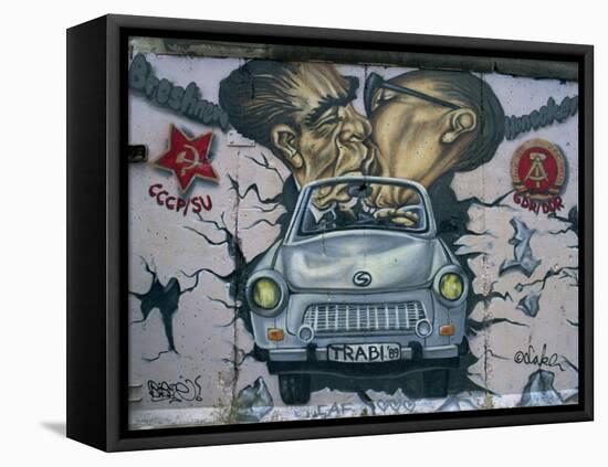 East Side Gallery, Remains of the Berlin Wall, Berlin, Germany, Europe-Morandi Bruno-Framed Premier Image Canvas