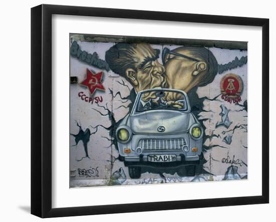 East Side Gallery, Remains of the Berlin Wall, Berlin, Germany, Europe-Morandi Bruno-Framed Photographic Print