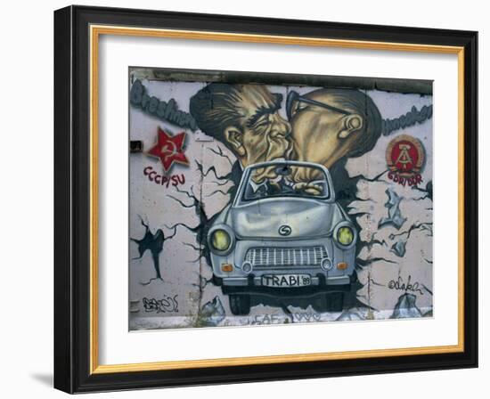 East Side Gallery, Remains of the Berlin Wall, Berlin, Germany, Europe-Morandi Bruno-Framed Photographic Print