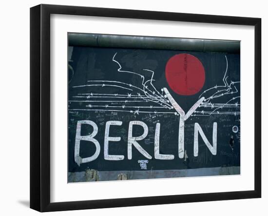 East Side Gallery, Remains of the Berlin Wall, Berlin, Germany, Europe-Morandi Bruno-Framed Photographic Print