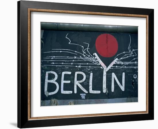 East Side Gallery, Remains of the Berlin Wall, Berlin, Germany, Europe-Morandi Bruno-Framed Photographic Print