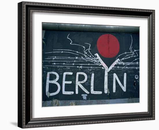 East Side Gallery, Remains of the Berlin Wall, Berlin, Germany, Europe-Morandi Bruno-Framed Photographic Print