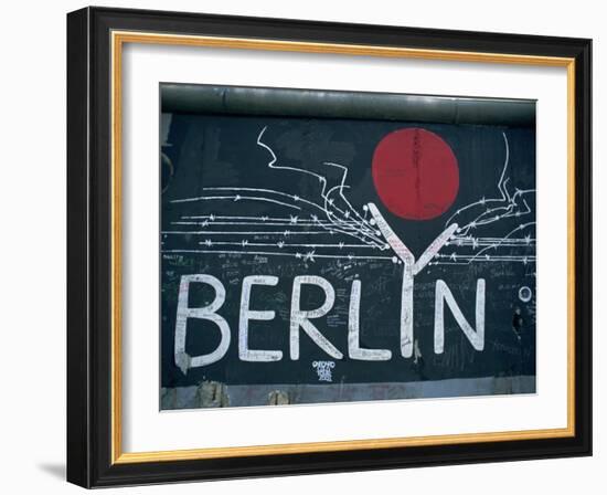 East Side Gallery, Remains of the Berlin Wall, Berlin, Germany, Europe-Morandi Bruno-Framed Photographic Print