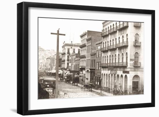 East Side of Montgomery St, San Francisco, California-null-Framed Art Print