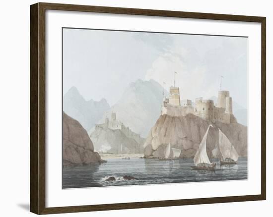 East View of the Forts Jellali and Merani, Muskah, Arabia, June 1793-Thomas Daniell-Framed Giclee Print