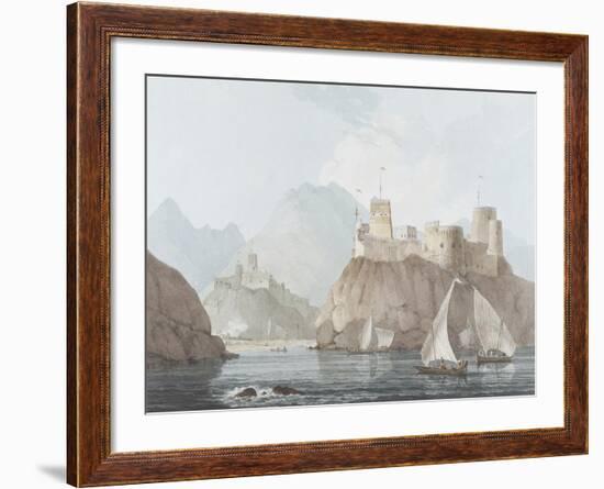 East View of the Forts Jellali and Merani, Muskah, Arabia, June 1793-Thomas Daniell-Framed Giclee Print