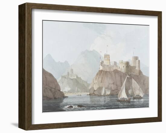 East View of the Forts Jellali and Merani, Muskah, Arabia, June 1793-Thomas Daniell-Framed Giclee Print