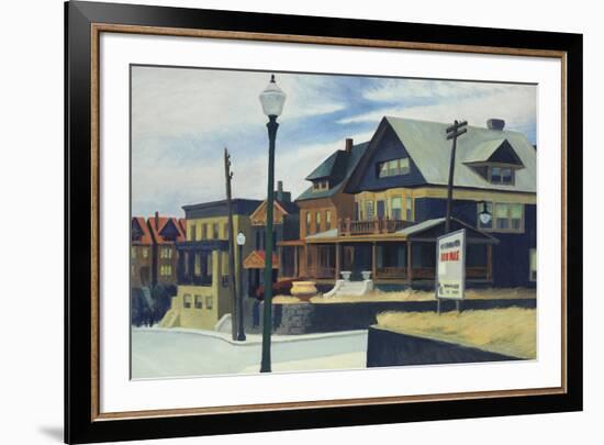 East Wind Over Weehawken-Edward Hopper-Framed Giclee Print