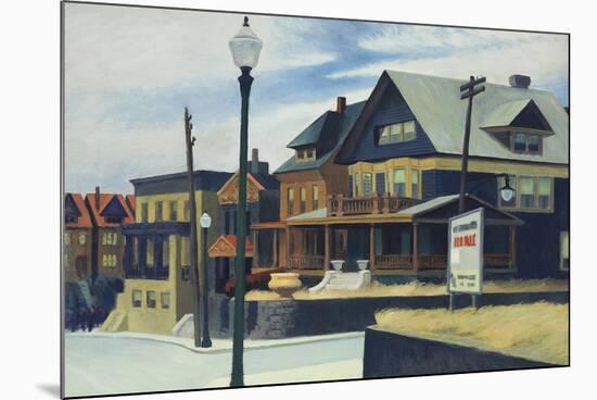 East Wind Over Weehawken-Edward Hopper-Mounted Giclee Print