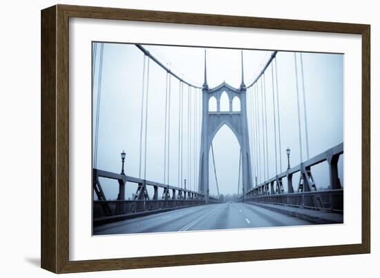 Eastbound on the Bridge II-Erin Berzel-Framed Photographic Print