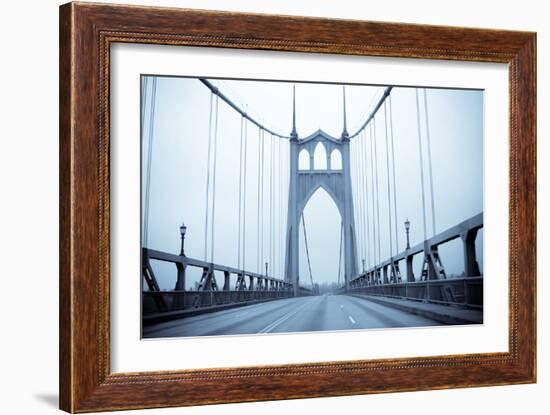 Eastbound on the Bridge II-Erin Berzel-Framed Photographic Print