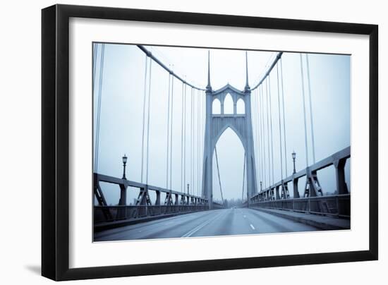 Eastbound on the Bridge II-Erin Berzel-Framed Photographic Print