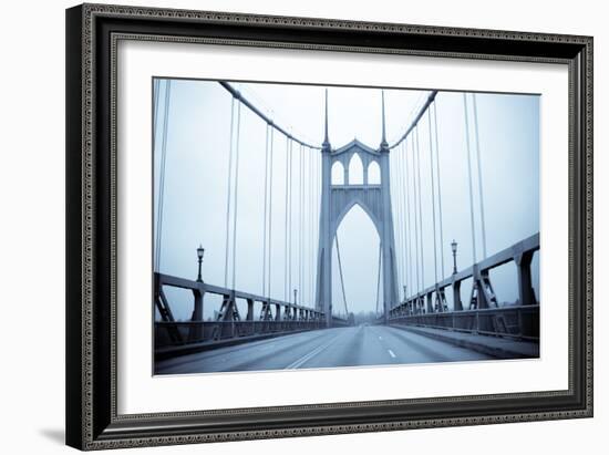 Eastbound on the Bridge II-Erin Berzel-Framed Photographic Print