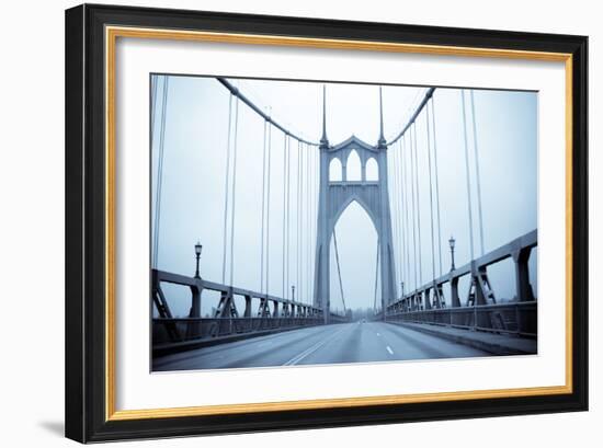 Eastbound on the Bridge II-Erin Berzel-Framed Photographic Print