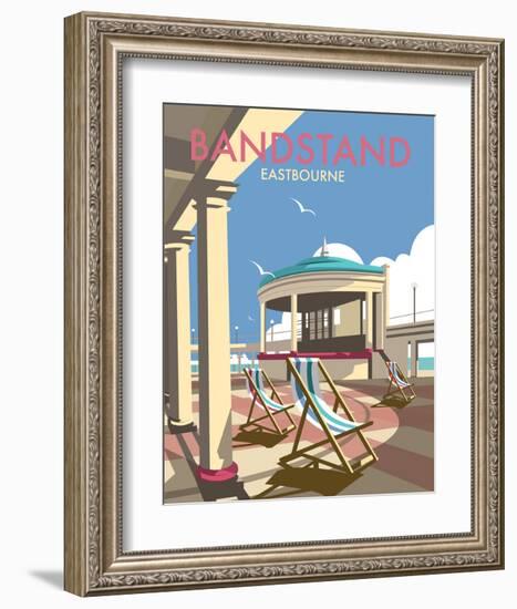 Eastbourne Bandstand - Dave Thompson Contemporary Travel Print-Dave Thompson-Framed Art Print