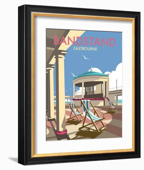 Eastbourne Bandstand - Dave Thompson Contemporary Travel Print-Dave Thompson-Framed Art Print